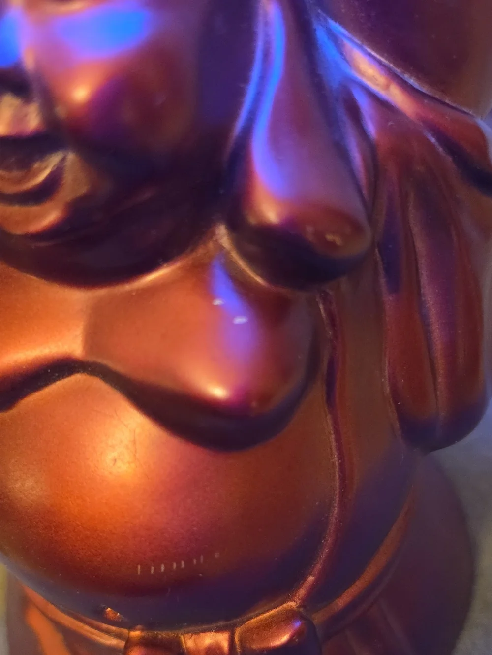 Lumisource Laughing Buddha Table Lamp with Blue LED Globe